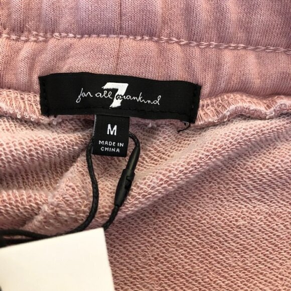 7 for All Mankind Womens French Terry Seamed Joggers Medium - Picture 10 of 11